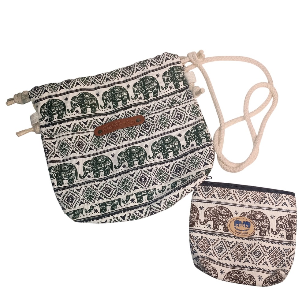 Tum-Thai Handmade‎ Small Boho Bag & Coin Purse Made In Thailand vintage SKUCH117